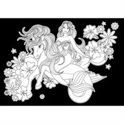 Velvet Art Poster A4, Mermaid On Sea Pony